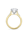 Classic Brilliant Diamond Yellow Gold Engagement Ring