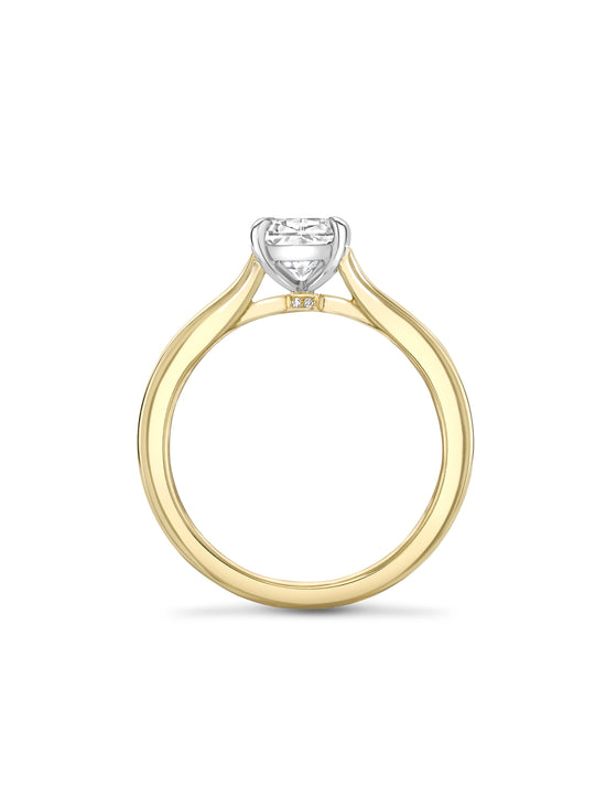 Harmony Ashoka Yellow Gold Diamond Engagement Ring