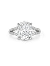 Peace of Mined Split Shoulder Cushion Diamond Ring