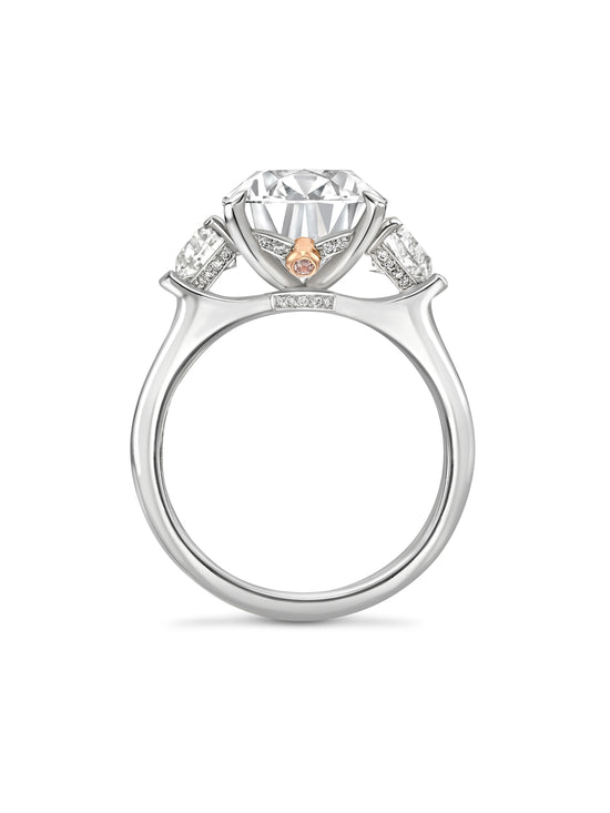 Peace of Mined Petal Diamond Platinum Ring | Boodles