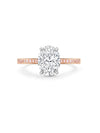 Classic Oval Diamond Rose Gold Engagement Ring | Boodles