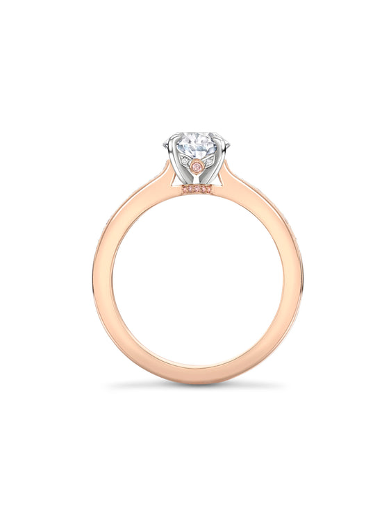 Classic Oval Diamond Rose Gold Engagement Ring | Boodles