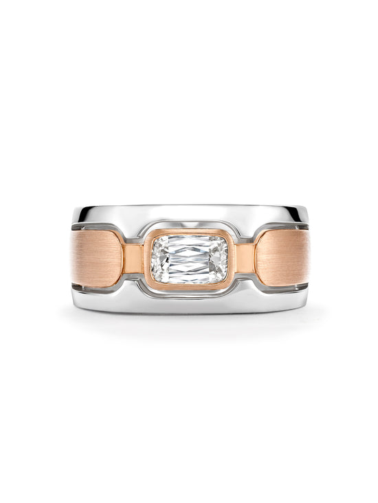 Manhattan Ashoka White and Rose Gold Ring