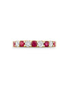 Classic Ruby and Diamond Yellow Gold Eternity Ring