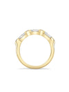 Classic Marquise and Pink Diamond Yellow Gold Eternity Ring