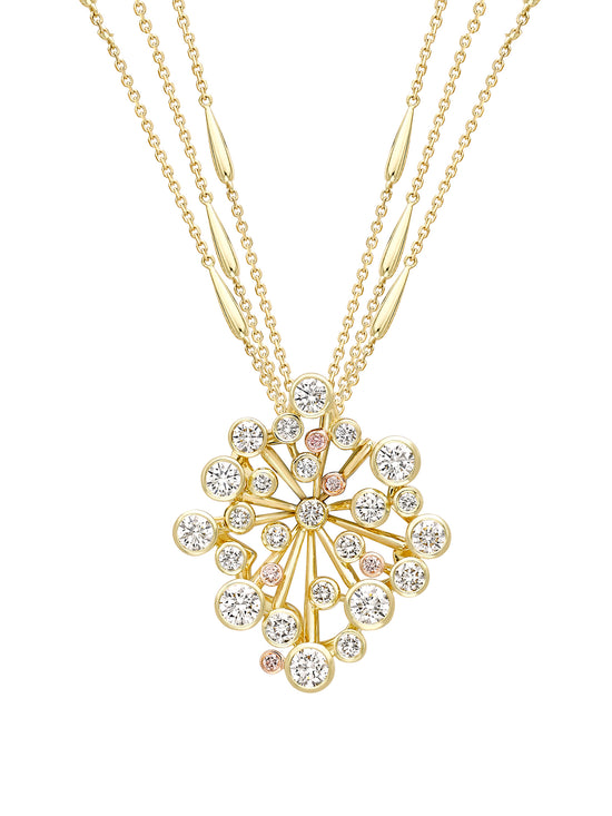 Raindance Chelsea Large Yellow Gold Diamond Pendant