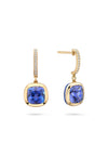 Florentine Dolce Vita Cushion Tanzanite Earrings