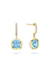 Florentine Dolce Vita Cushion Aquamarine Earrings