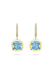 Florentine Dolce Vita Cushion Aquamarine Earrings