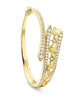 Peace of Mined Yellow Diamond Yellow Gold Bangle