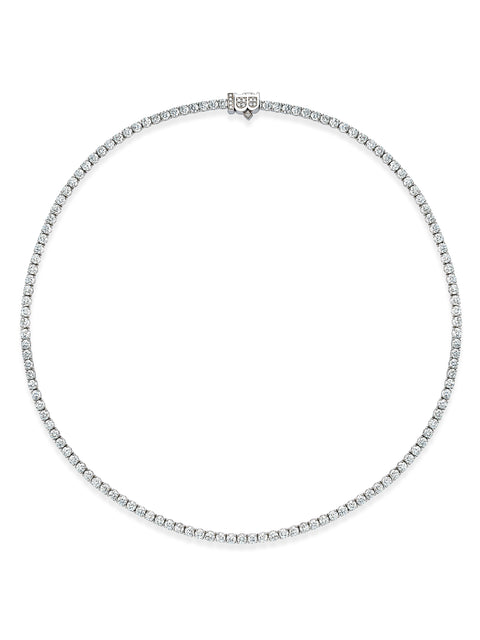 Classic Line Diamond Platinum Necklace