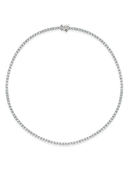 Classic Line Diamond Platinum Necklace