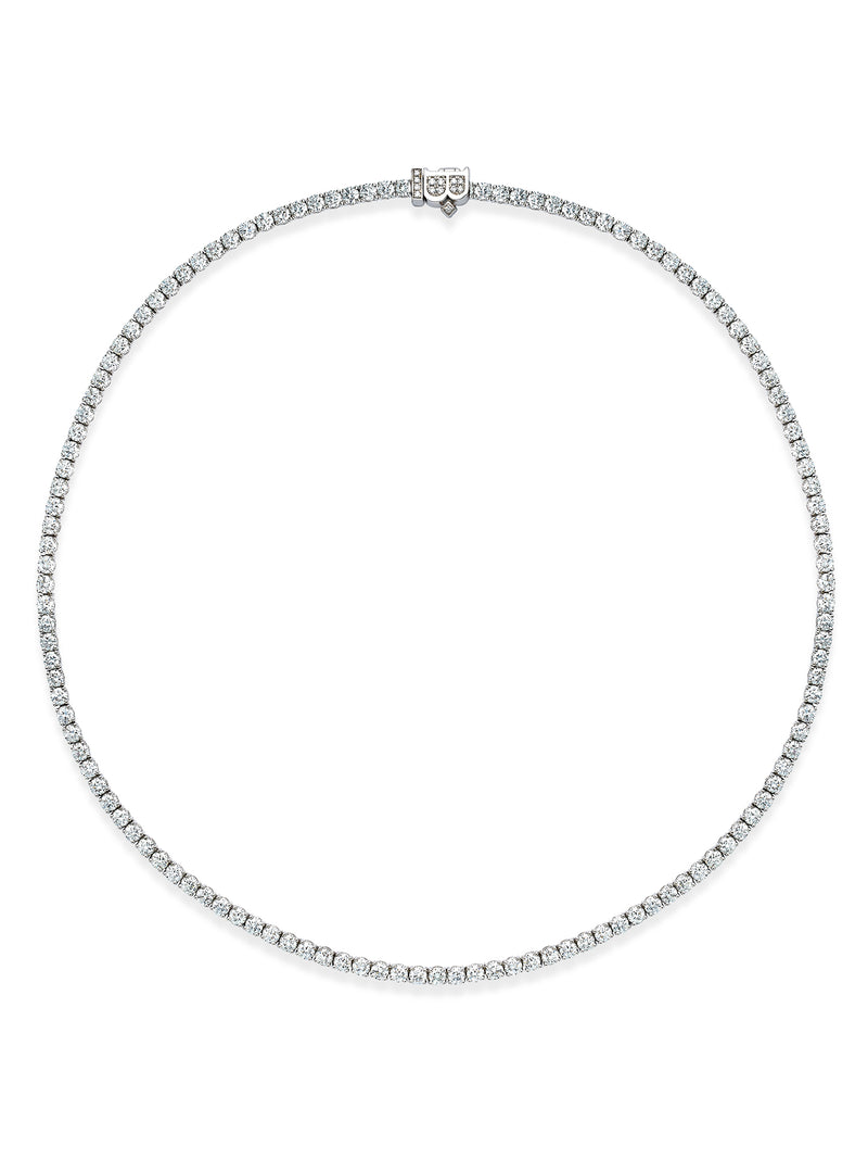 Classic Line Diamond Platinum Necklace