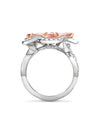 Flower Pink Diamond Platinum and Rose Gold Ring | Boodles