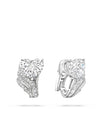 A Family Journey Florence Heart Diamond Platinum Earrings