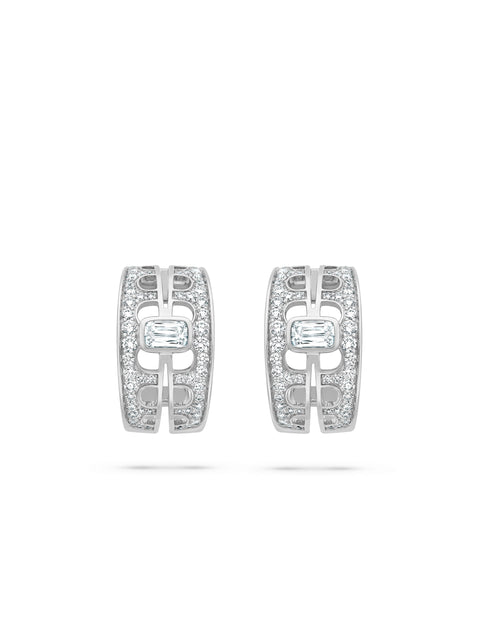 The Boodles National Gallery Collection - Perspective Ashoka Platinum Earrings