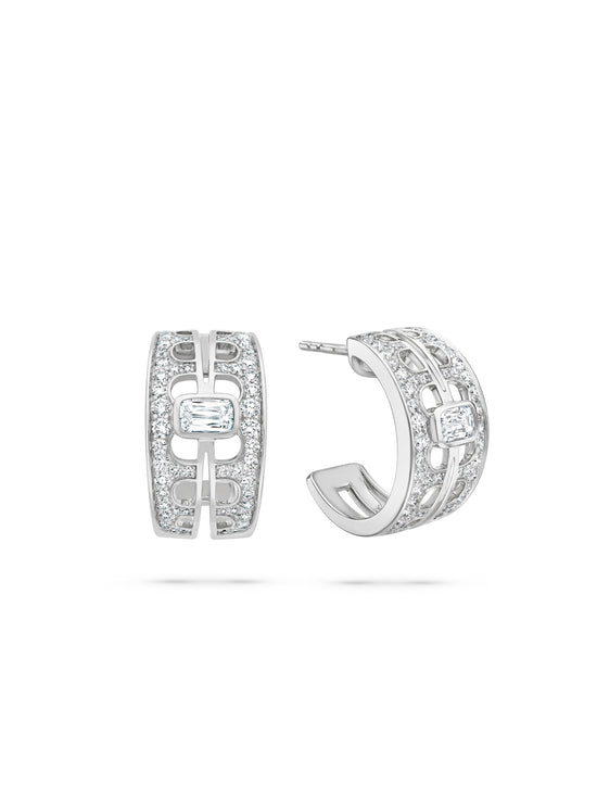 The Boodles National Gallery Collection - Perspective Ashoka Platinum Earrings