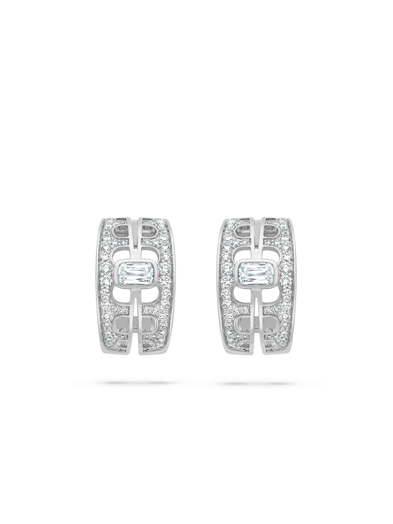 The Boodles National Gallery Collection - Perspective Ashoka Platinum Earrings