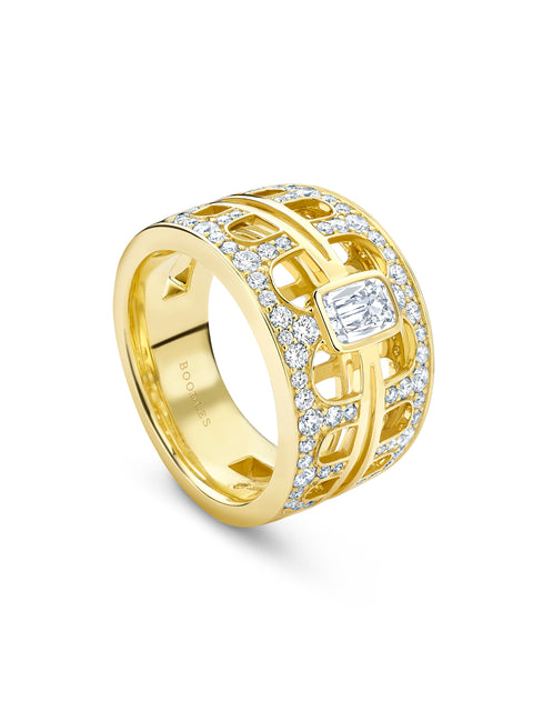 The Boodles National Gallery Collection - Perspective Yellow Gold Ring