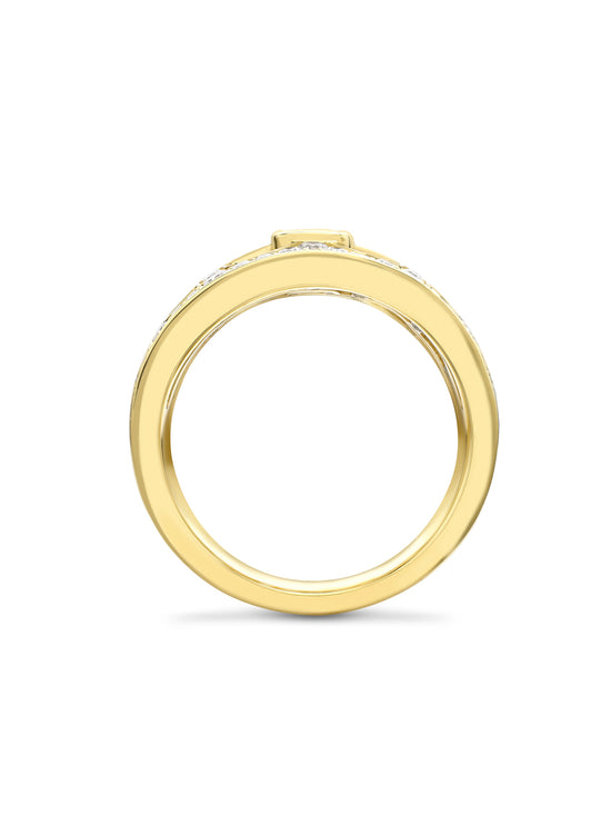 Boodles x The National Gallery Perspective Yellow Gold Ring | Boodles