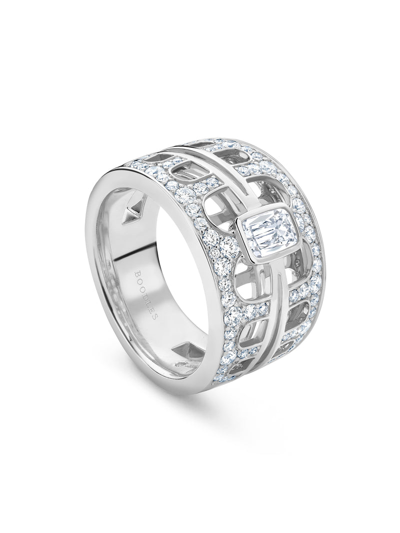 The Boodles National Gallery Collection - Perspective Platinum Ring