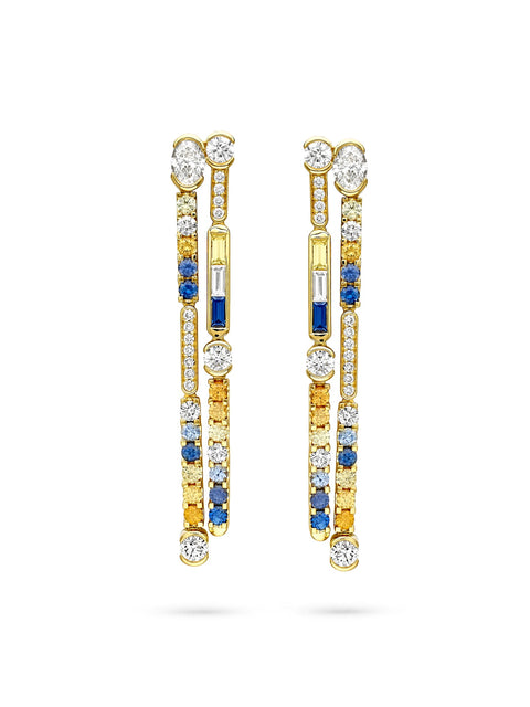 The National Gallery Play of Light Yellow Gold Earrings