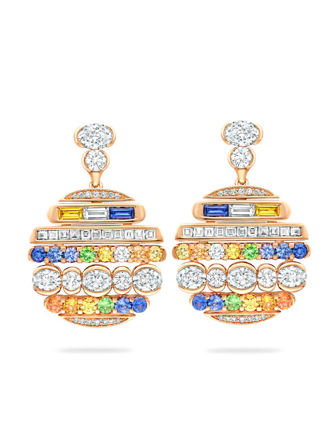 The Boodles National Gallery Collection - Play of Light Rose Gold Drop Earrings