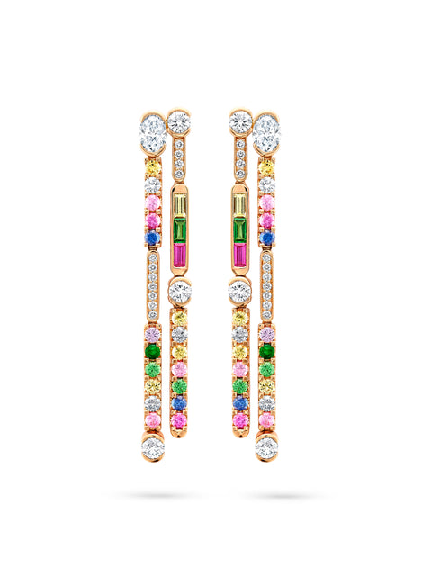 The Boodles National Gallery Collection - Play of Light Rose Gold Diamond Earrings