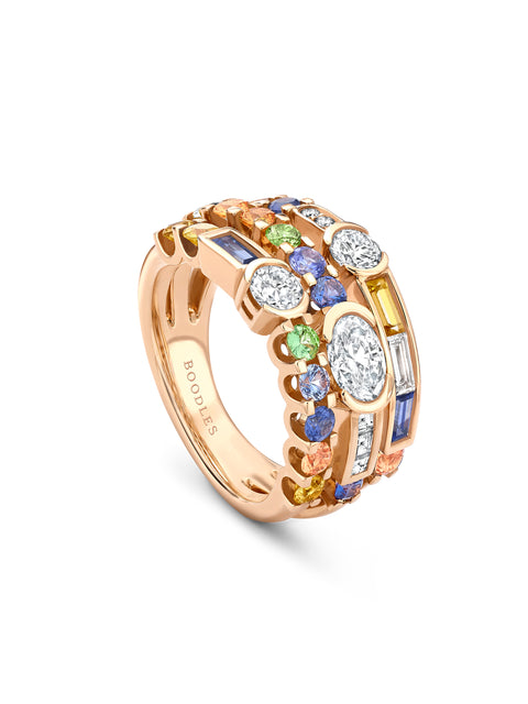 The National Gallery Play of Light Rose Gold Ring