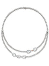 Classic Diamond Double Row Platinum Necklace | Boodles