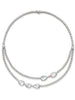 Classic Diamond Double Row Platinum Necklace