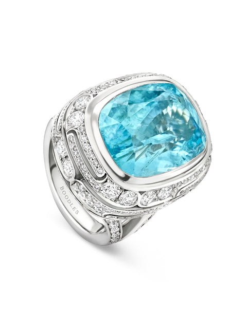 The National Gallery Play of Light Paraiba Ring