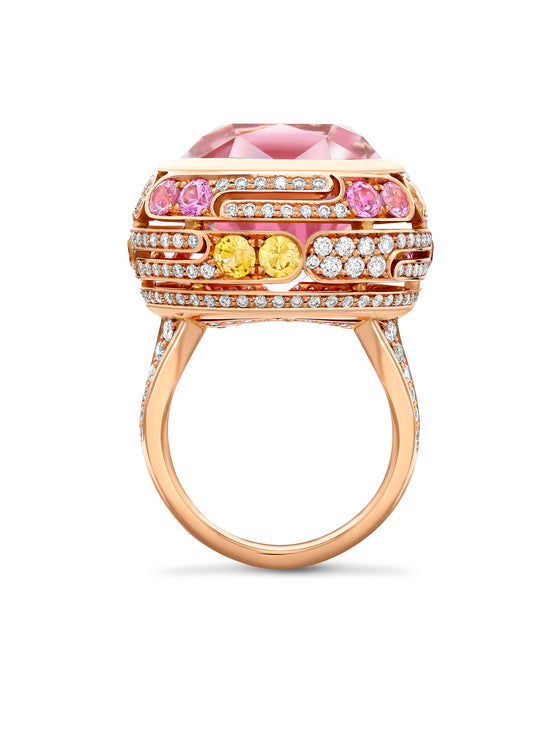 Boodles x The National Gallery Play of Light Morganite Ring | Boodles