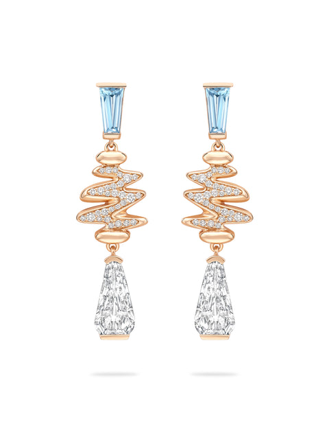 The Boodles National Gallery Collection - Brushstrokes Diamond Rose Gold Earrings