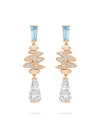 Boodles x The National Gallery Brush Strokes Diamond Rose Gold Earrings | Boodles