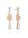 Boodles x The National Gallery Brush Strokes Diamond Rose Gold Earrings | Boodles