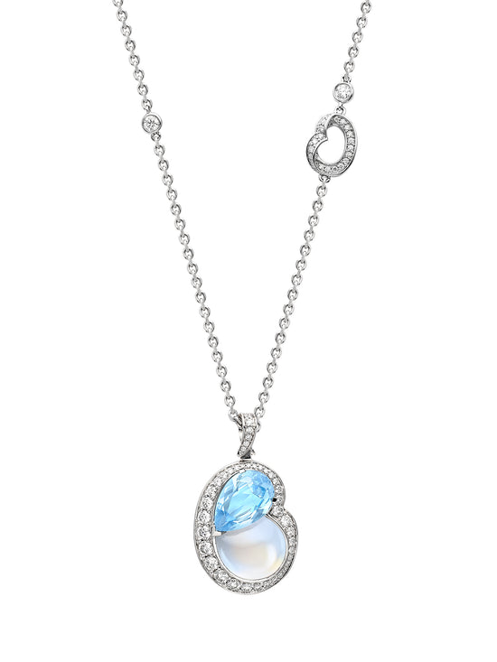 Boodles x The National Gallery Motherhood Aquamarine Pendant | Boodles