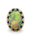 A Family Journey Amsterdam Black Opal Yellow Gold Ring