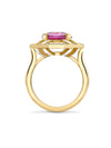 Fifth Avenue Pink Sapphire Yellow Gold Ring