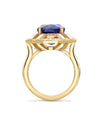 Fifth Avenue Oval Sapphire Yellow Gold Ring