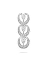 Lucky Platinum and White Gold Diamond Horseshoe Stock Pin