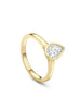 Florentine Pear Diamond Yellow Gold Ring