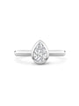 Classic Pear Diamond Platinum Ring | Boodles