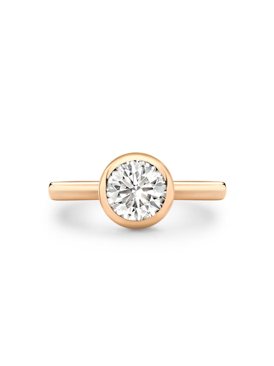 Florentine Diamond Rose Gold Engagement Ring