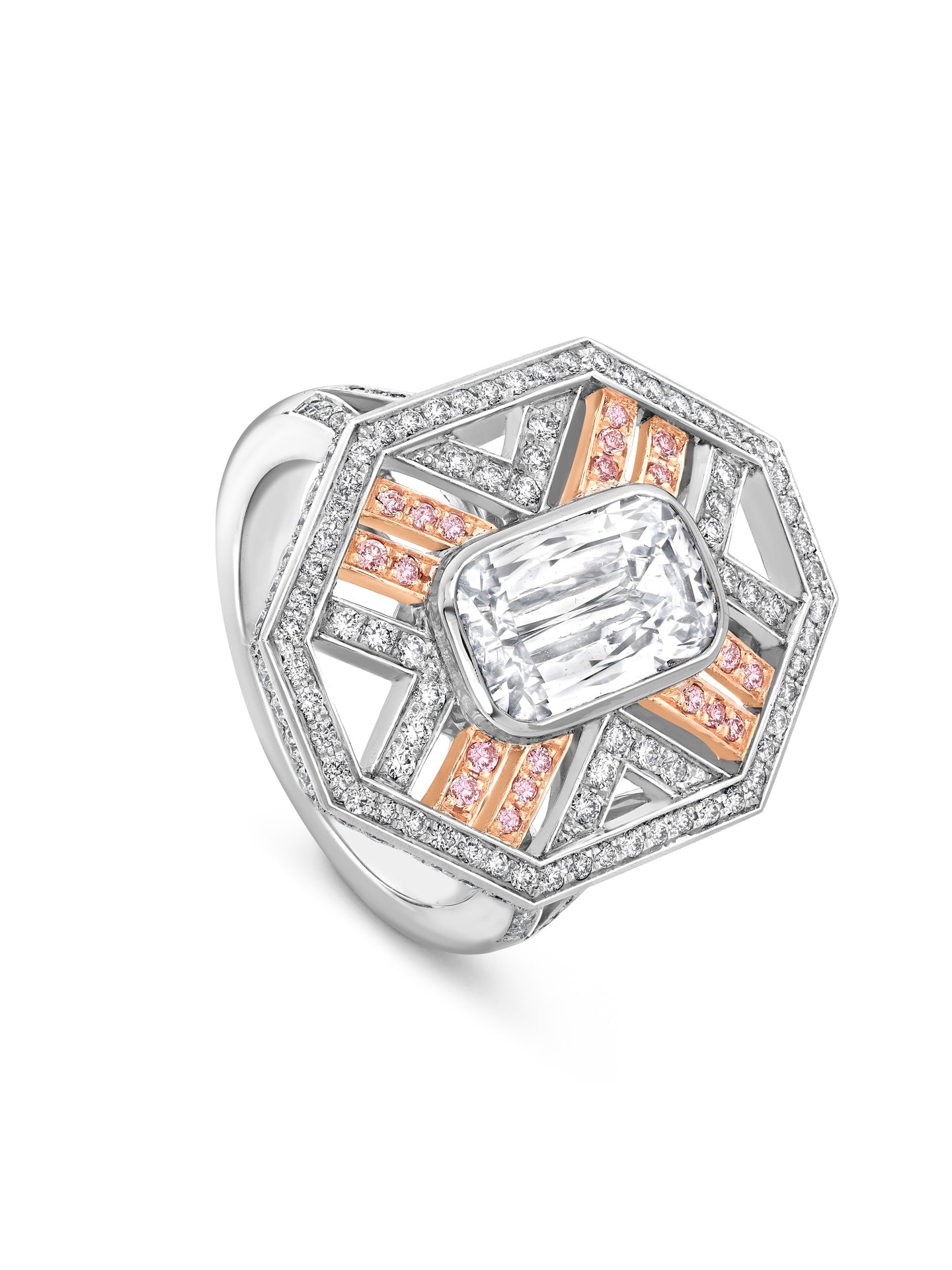 Fifth Avenue Ashoka Diamond Platinum Ring