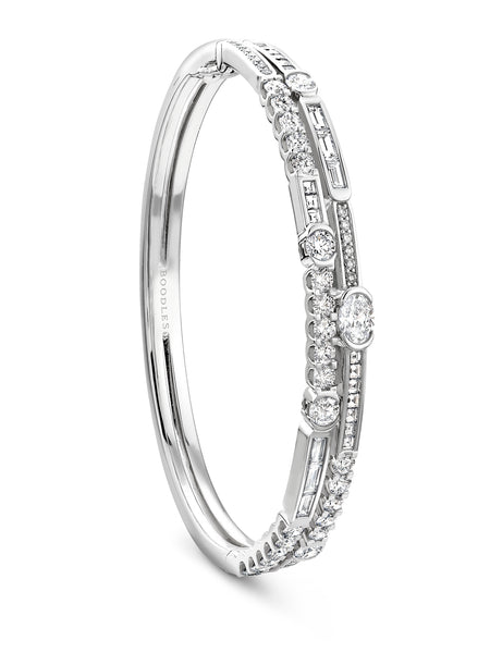 The Boodles National Gallery Collection - Play of Light Platinum Bangle