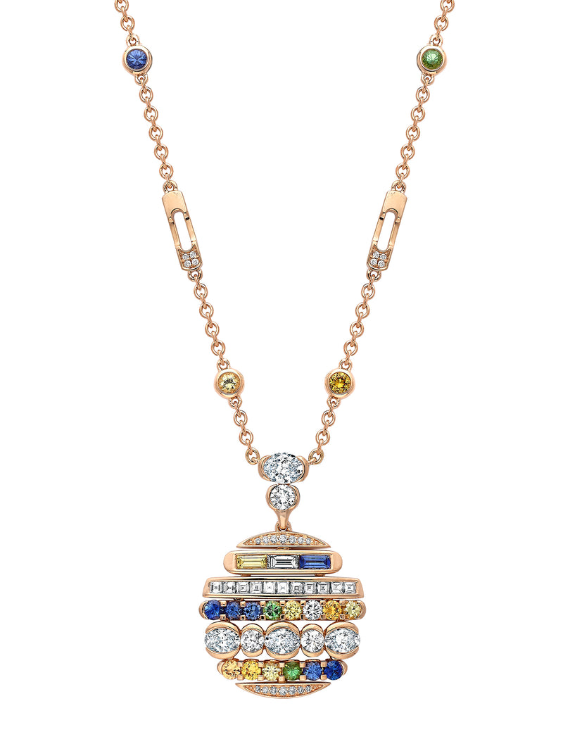 The Boodles National Gallery Collection - Play of Light Rose Gold Sapphire Pendant