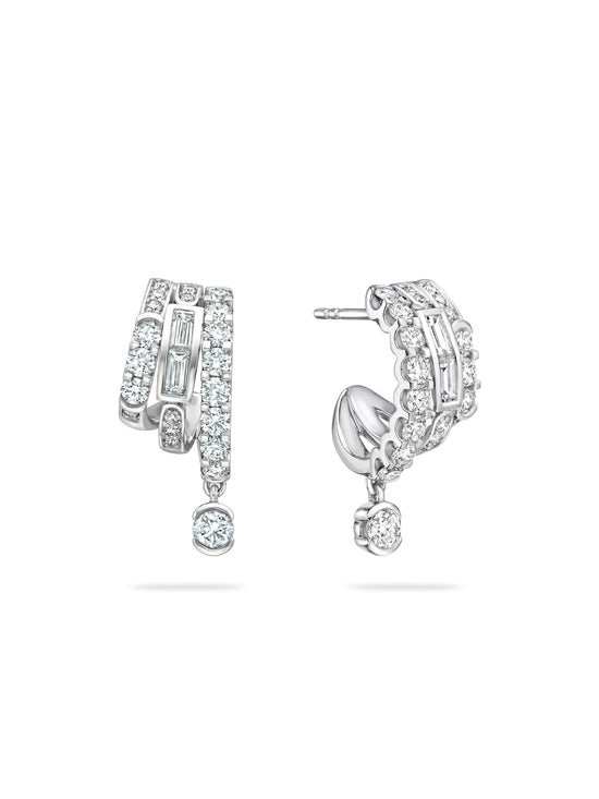 The Boodles National Gallery Collection - Play of Light Platinum Diamond Earrings