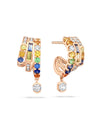 The Boodles National Gallery Collection - Play of Light Rose Gold Multi-Gem Earrings