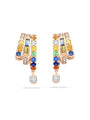 The Boodles National Gallery Collection - Play of Light Rose Gold Multi-Gem Earrings | Boodles